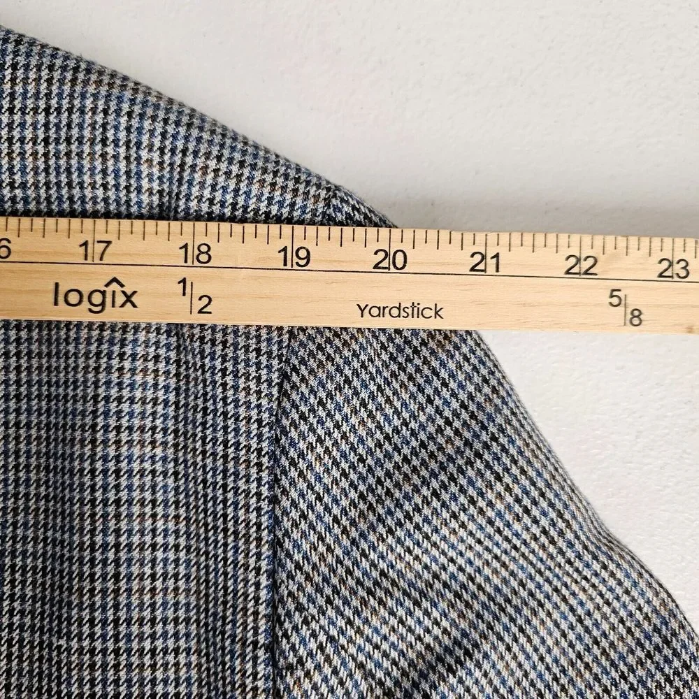 Lauren Ralph Lauren Houndstooth Sport Coat Blazer Mens Size 44R 2 Button EUC‎